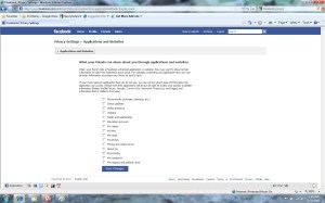 Facebook Application Privacy Share