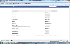 Facebook Contact Privacy