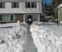 nancy loderick shoveling snow