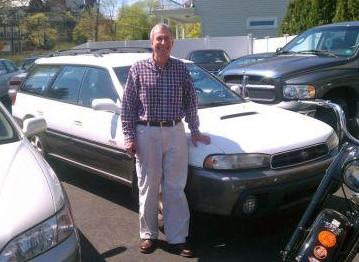 Ken with old Subaru