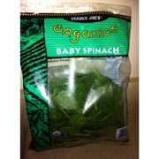 trader joes organic baby spinach