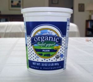 trader joes organic plain yogurt