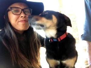 millenial with dog millenial with dog