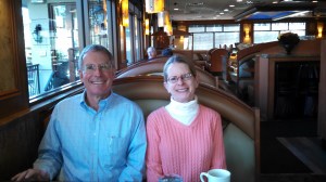 nancy and ken at diner