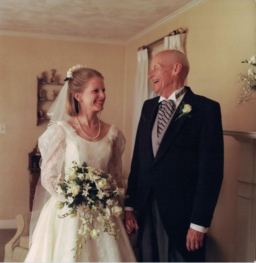 Nancy and Dad at wedding
