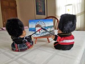 Sir Angus and Sir Oliver painting