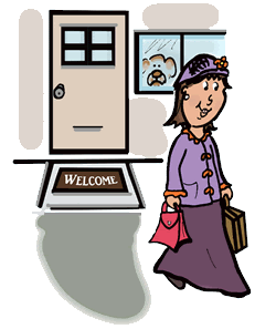 leaving the house leaving the house