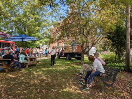poet at Chester VT Fall Festival