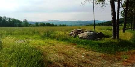 view from the top of the road