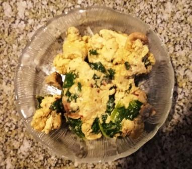 egg whites and kale