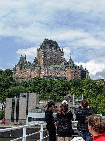 chateau frontenac from levis ferry