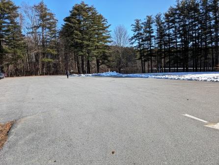 parking lot at hiking place