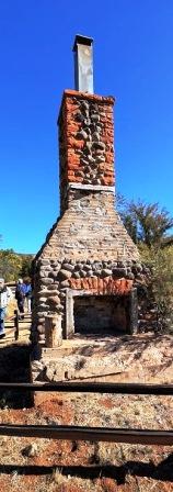 Sedona V Bar Ranch fireplace and chimney
