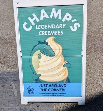 Montpelier Burlington - Champs Creemee Sign Montpelier Burlington - Champs Creemee Sign