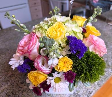 Knee Replacement - Colorful flowers from Judi