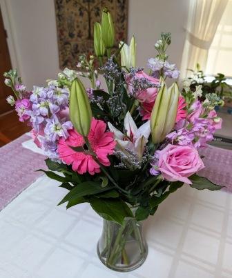 Knee Replacement - pretty flowers from Financial Planner