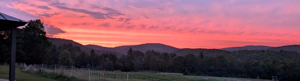 Vermont Farm - Sunset view from cabin
