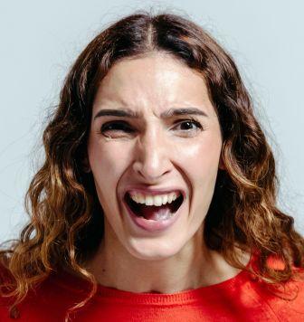 Creepy marketing annoyed person Creepy marketing annoyed person