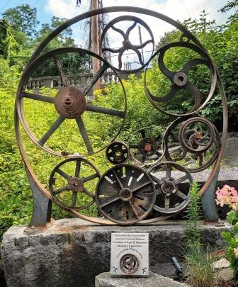 American Precision Museum VT - Wheel sculpture American Precision Museum VT - Wheel sculpture